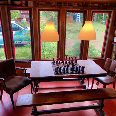 Chalet En Bois Rond Mauricie Saint-Alexis-des-Monts Exterior foto